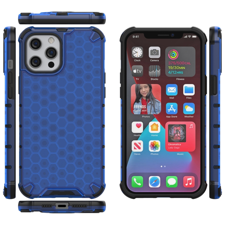 Чохол Honeycomb для Iphone 11 Pro синій-0